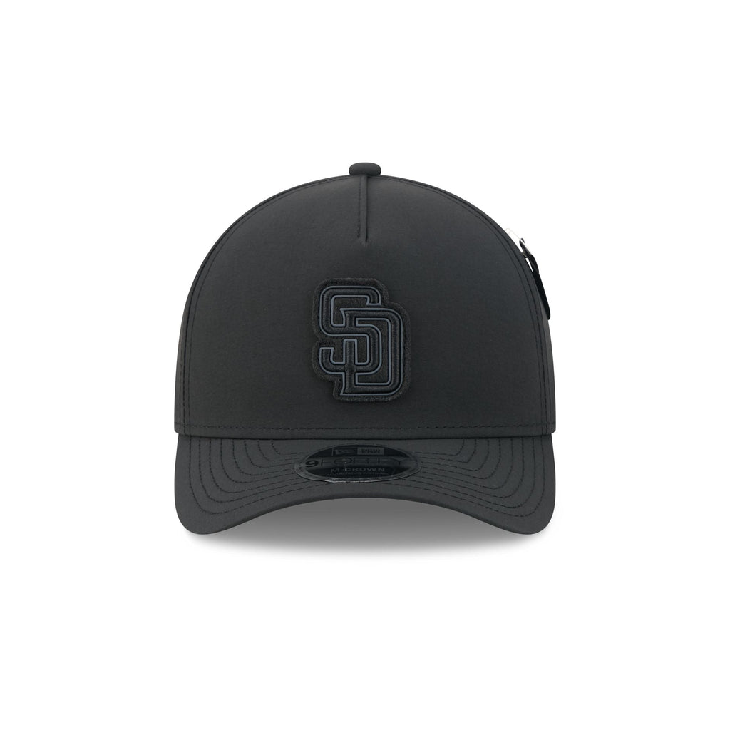 Alpha Industries x San Diego Padres Nylon Black 9FORTY M-Crown A-Frame Snapback Hat