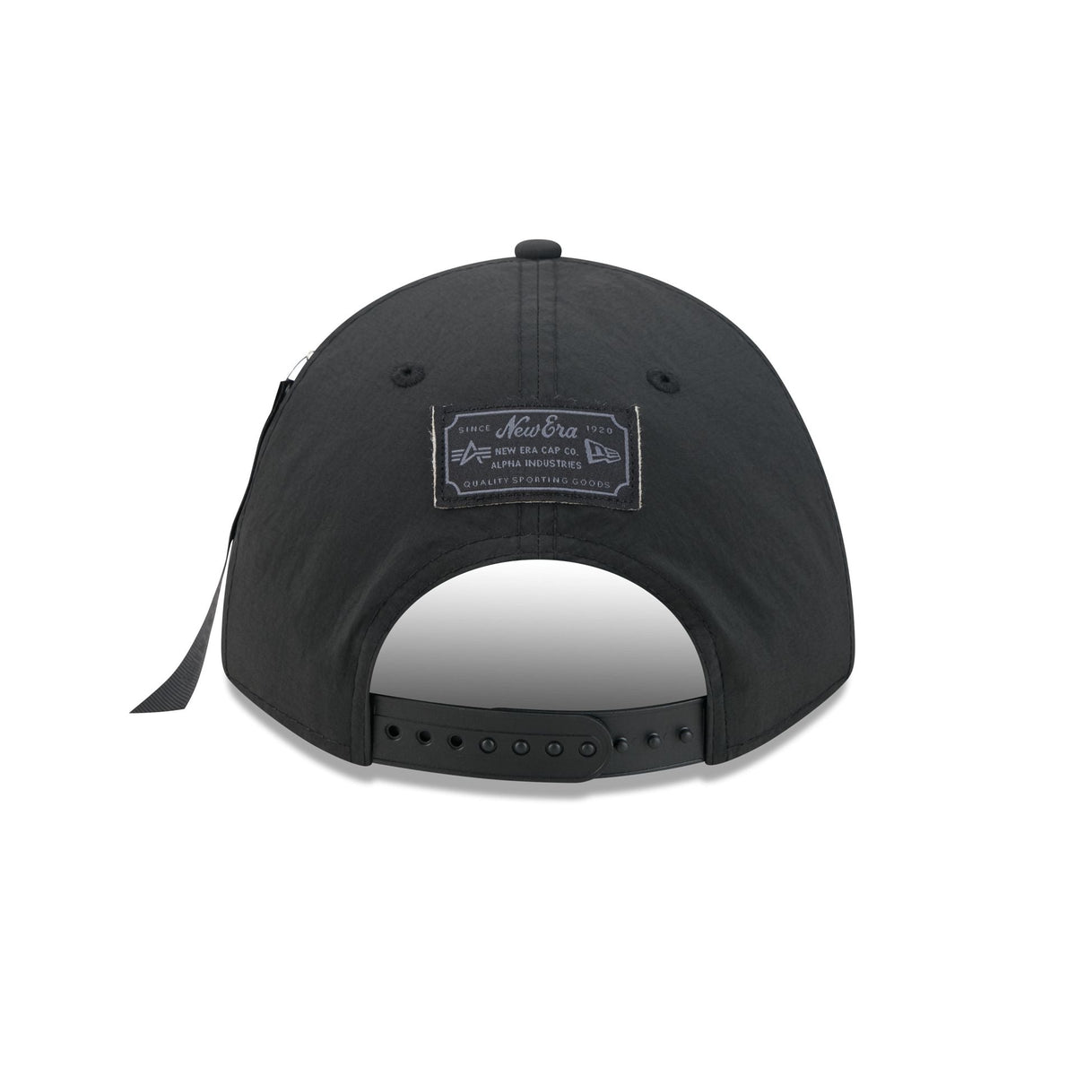 Alpha Industries x Calgary Flames Nylon Black 9FORTY M-Crown A-Frame Snapback Hat