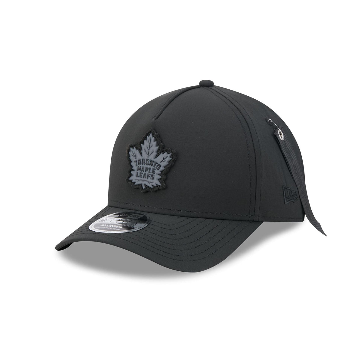 Alpha Industries x Toronto Maple Leafs Nylon Black 9FORTY M-Crown A-Frame Snapback Hat