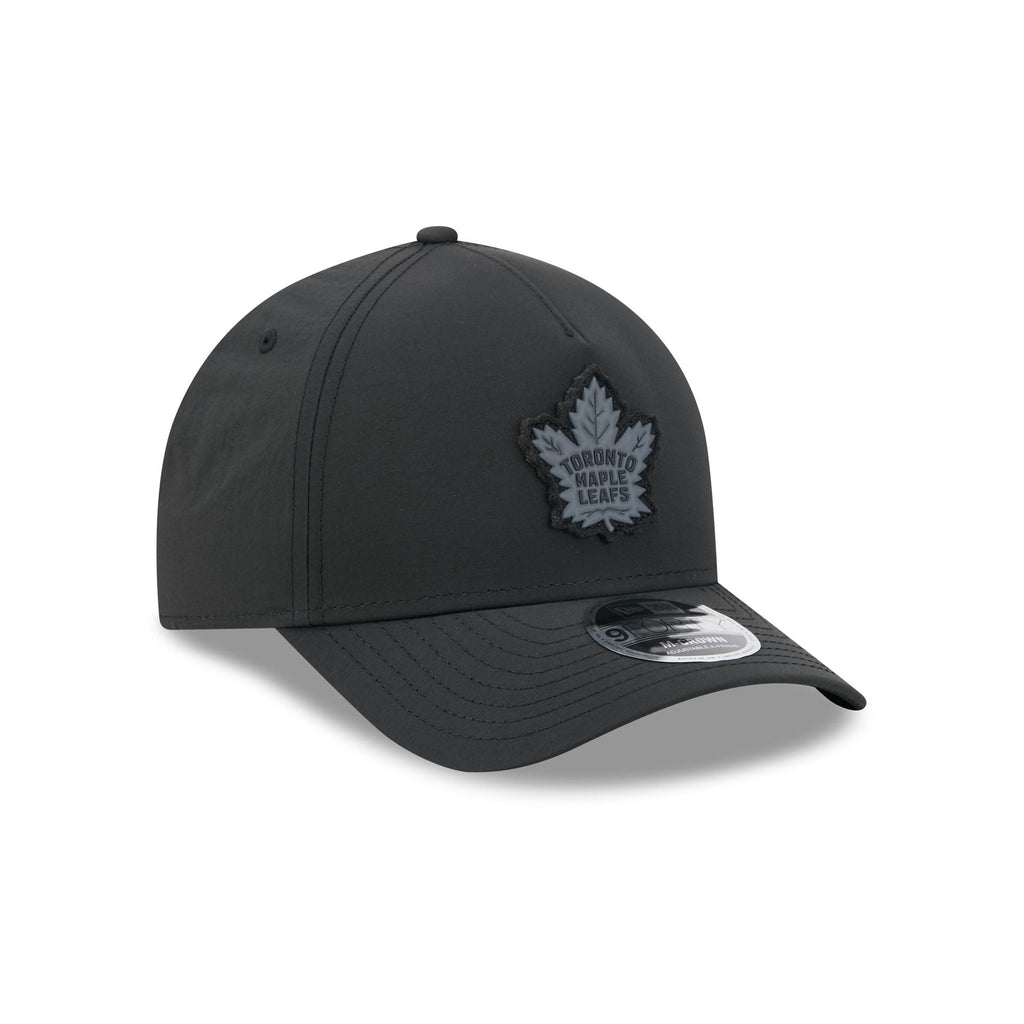 Alpha Industries x Toronto Maple Leafs Nylon Black 9FORTY M-Crown A-Frame Snapback Hat