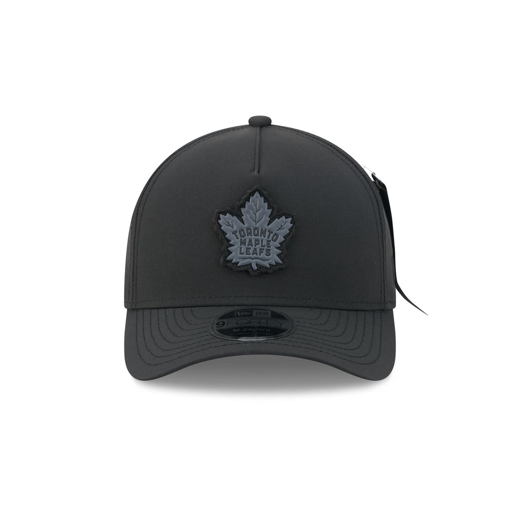 Alpha Industries x Toronto Maple Leafs Nylon Black 9FORTY M-Crown A-Frame Snapback Hat