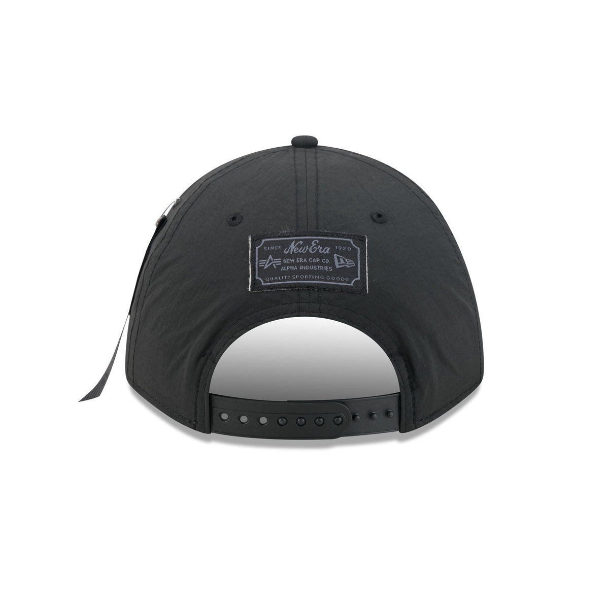 Alpha Industries x San Jose Sharks Nylon Black 9FORTY M-Crown A-Frame Snapback Hat