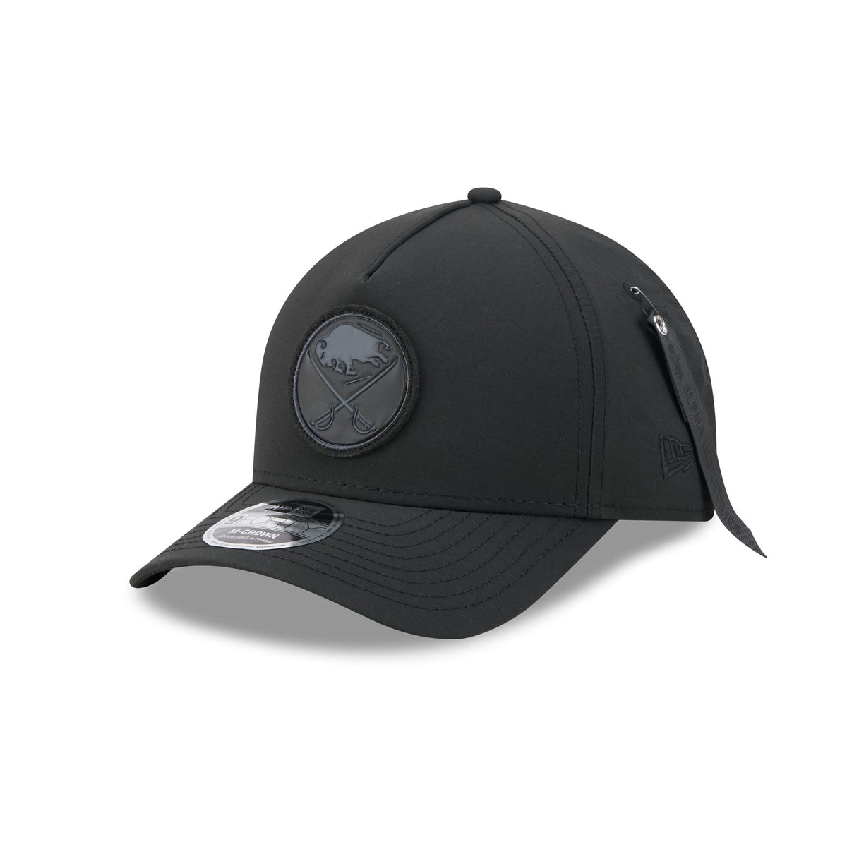 Alpha Industries x Buffalo Sabres Nylon Black 9FORTY M-Crown A-Frame Snapback Hat