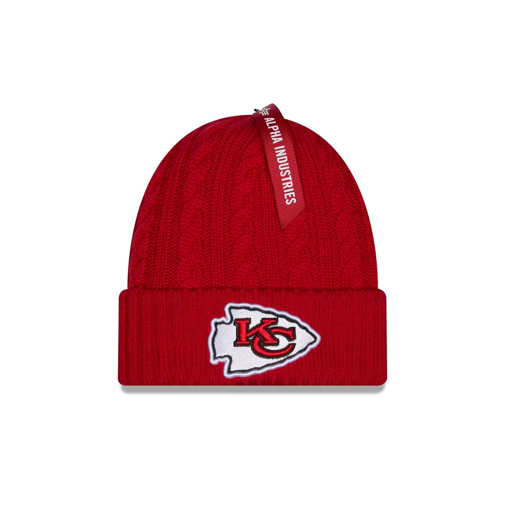 Alpha Industries x Kansas City Chiefs Cable Knit Hat