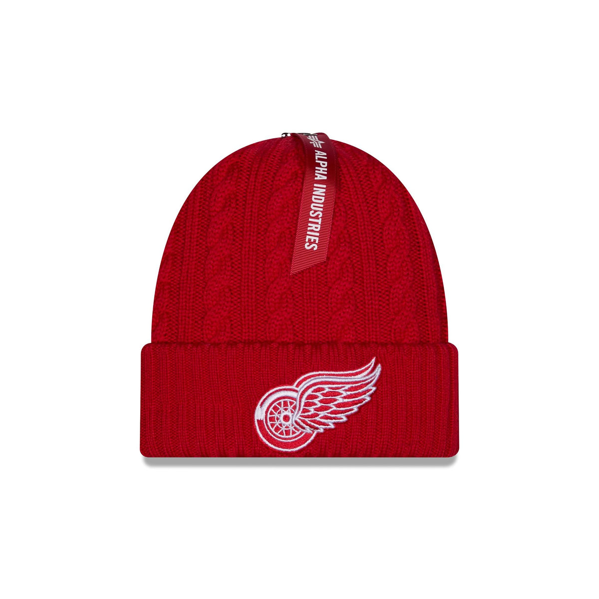 Alpha Industries x Detroit Red Wings Cable Knit Hat