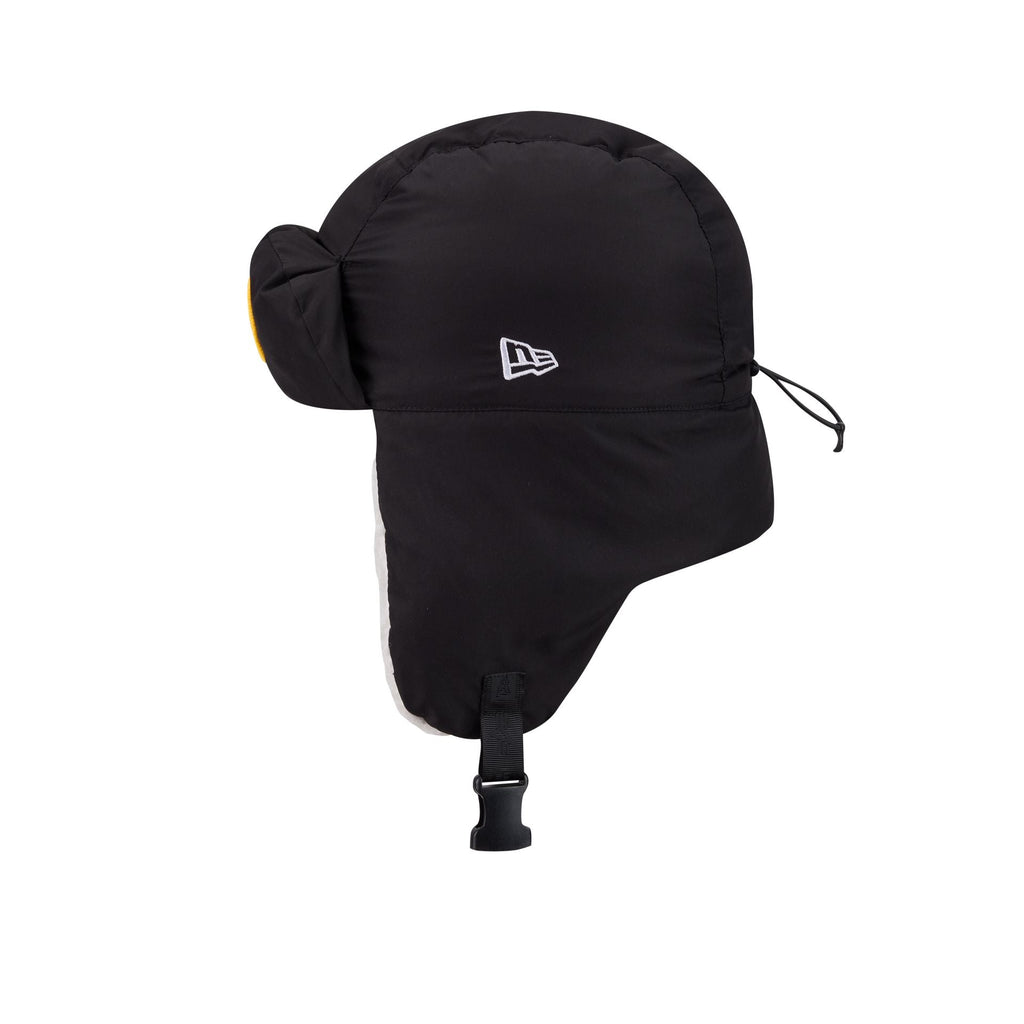 Alpha Industries x Boston Bruins Black Puffer Trapper Hat