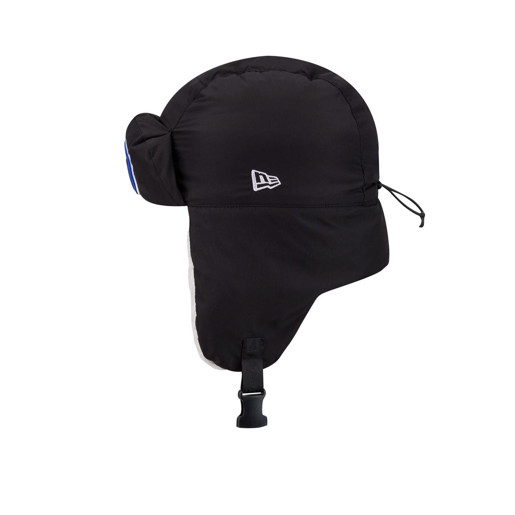 Alpha Industries x Edmonton Oilers Black Puffer Trapper Hat