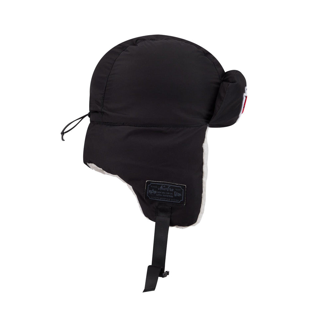 Alpha Industries x Kansas City Chiefs Black Puffer Trapper Hat