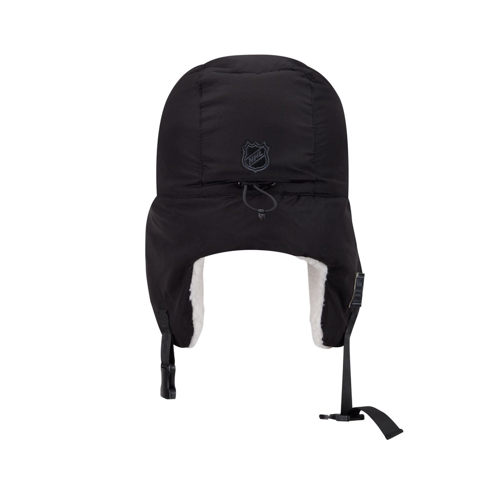 Alpha Industries x Detroit Red Wings Black Puffer Trapper Hat