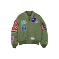 Alpha Industries x New York Giants Sage Green MA-1 Flight Jacket