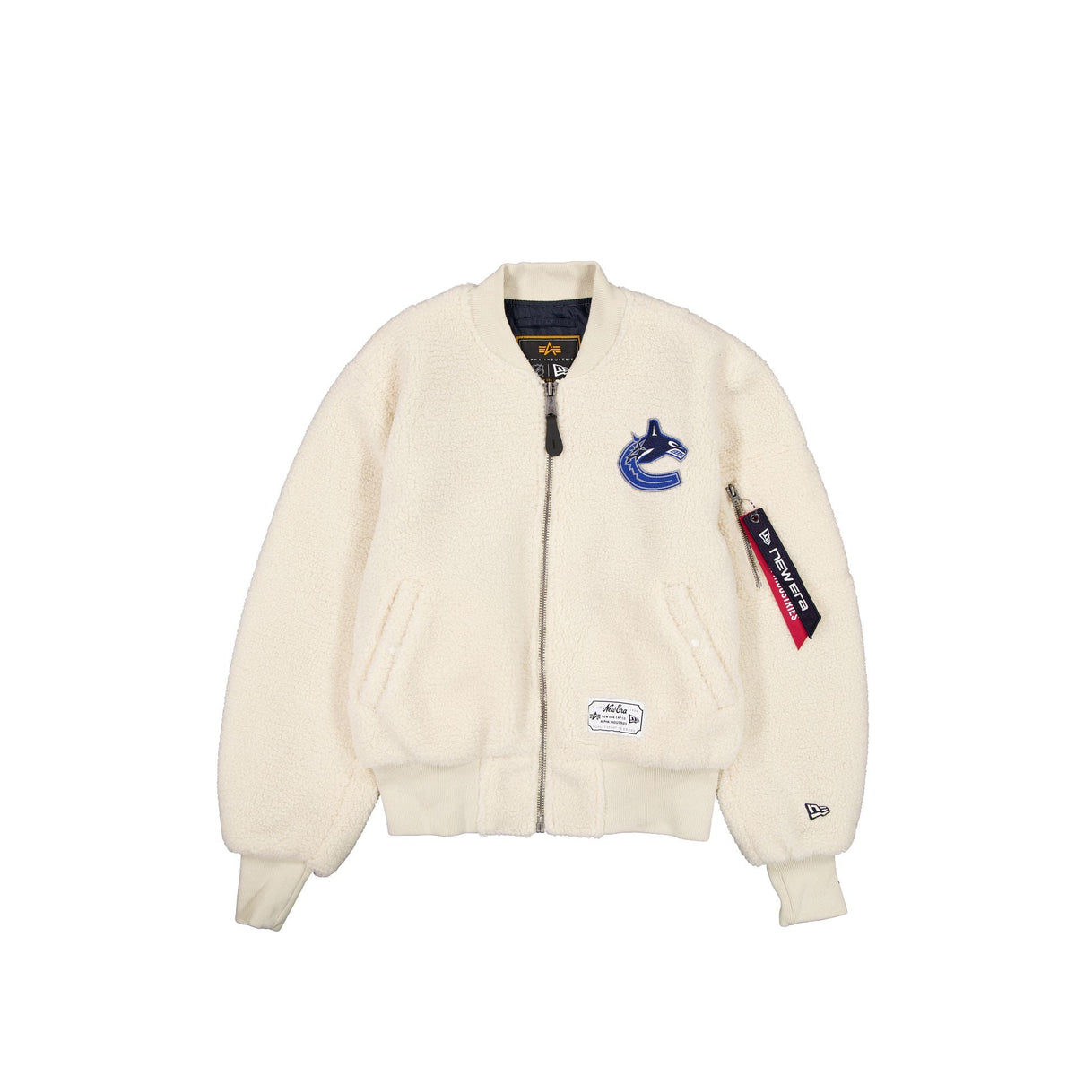 Alpha Industries x Vancouver Canucks Women's Sherpa MA-1 Flight Jacket