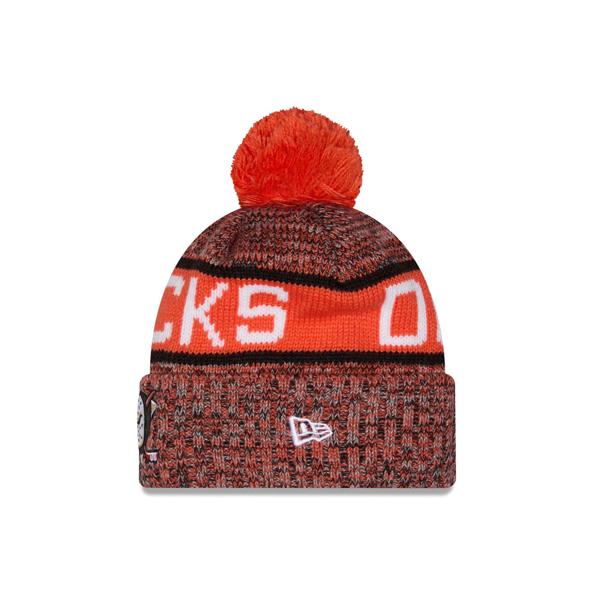 Anaheim Ducks Tri Color Pom Knit Hat