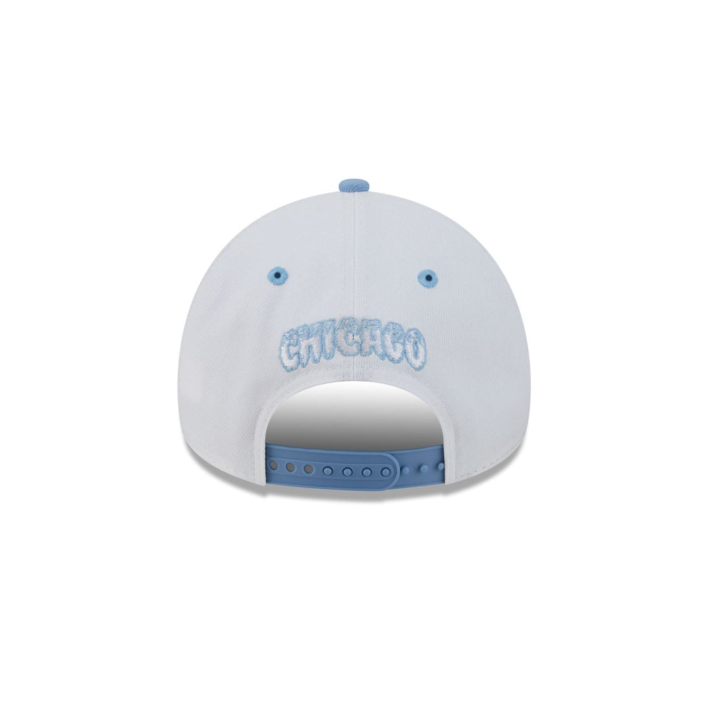 Chicago Cubs Chrome Ghost 9FORTY A-Frame Snapback Hat