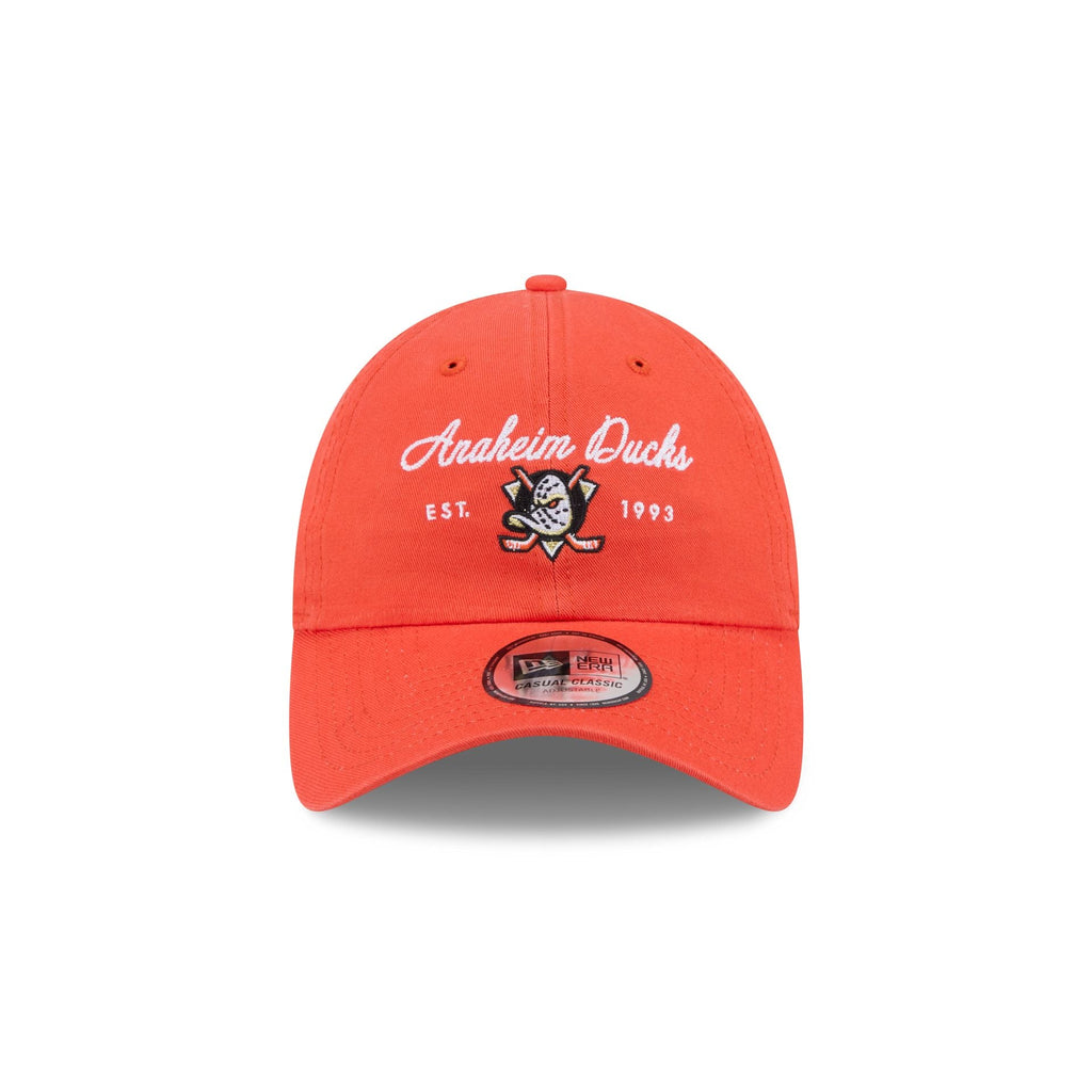 Anaheim Ducks Script Wordmark Casual Classic Adjustable Hat