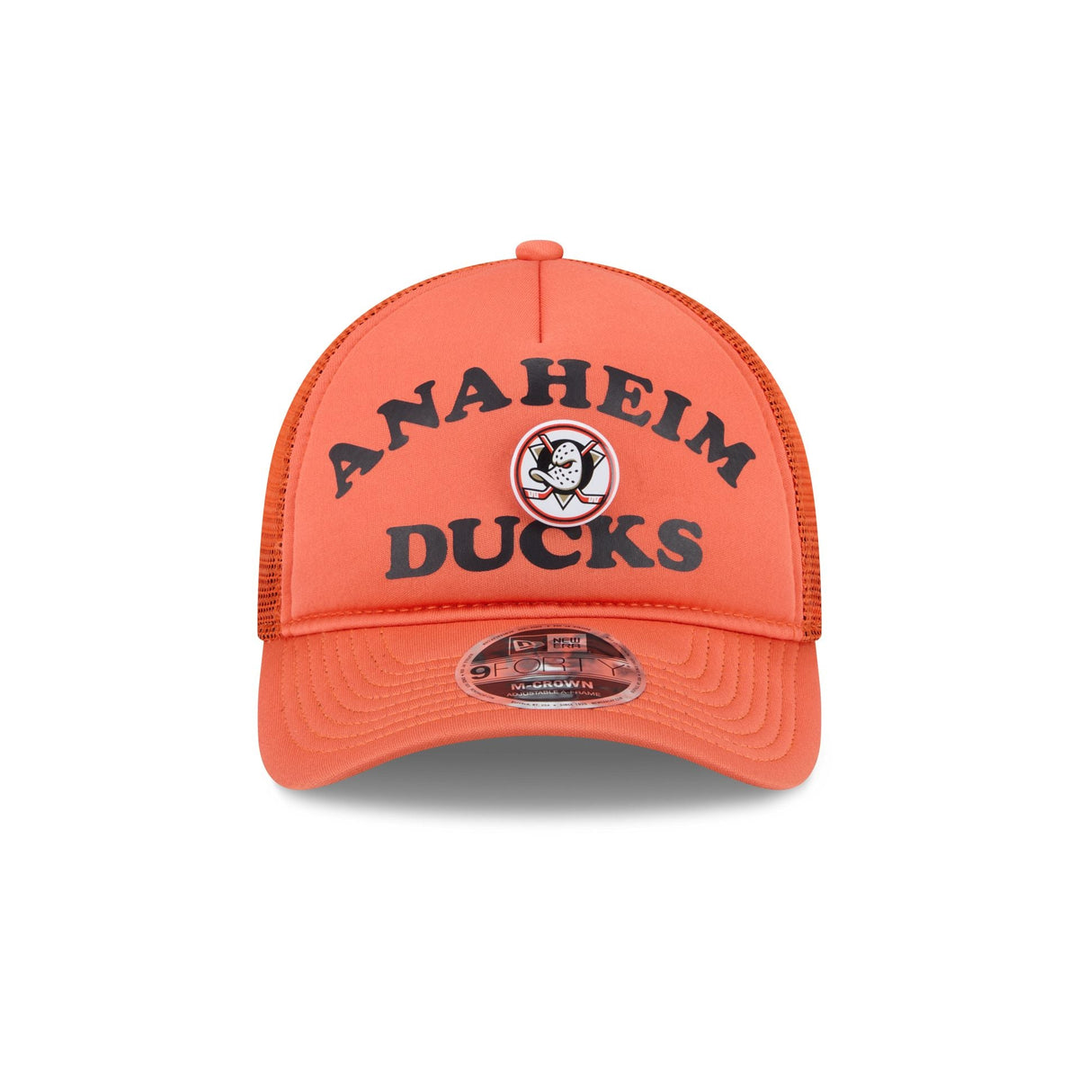 Anaheim Ducks Button 9FORTY M-Crown A-Frame Trucker Hat
