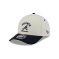 Atlanta Braves Arched Graphic Chrome White 9FORTY M-Crown A-Frame Snapback Hat