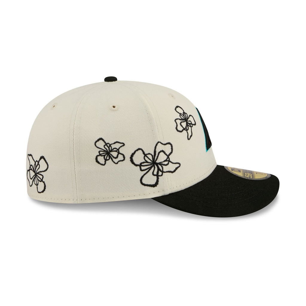 Arizona Diamondbacks Floral Outline 59FIFTY Fitted Hat