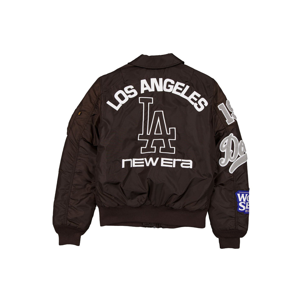 Alpha Industries x Los Angeles Dodgers Brown MA-1 Flight Jacket