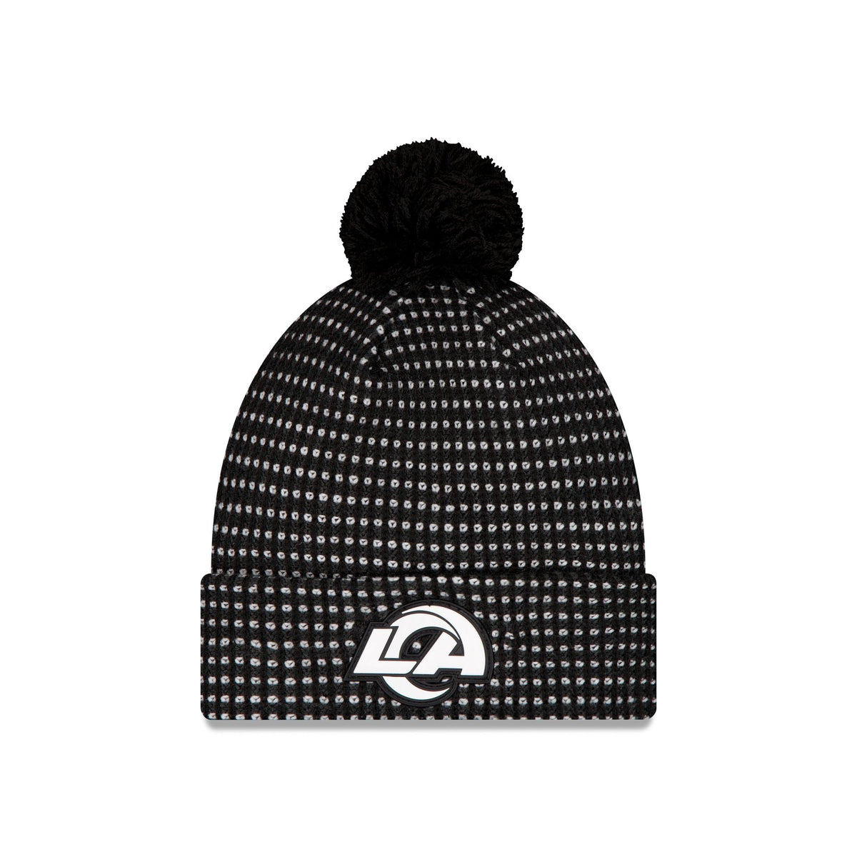 Los Angeles Rams 2026 Sideline Cold Weather Black Pom Knit Hat