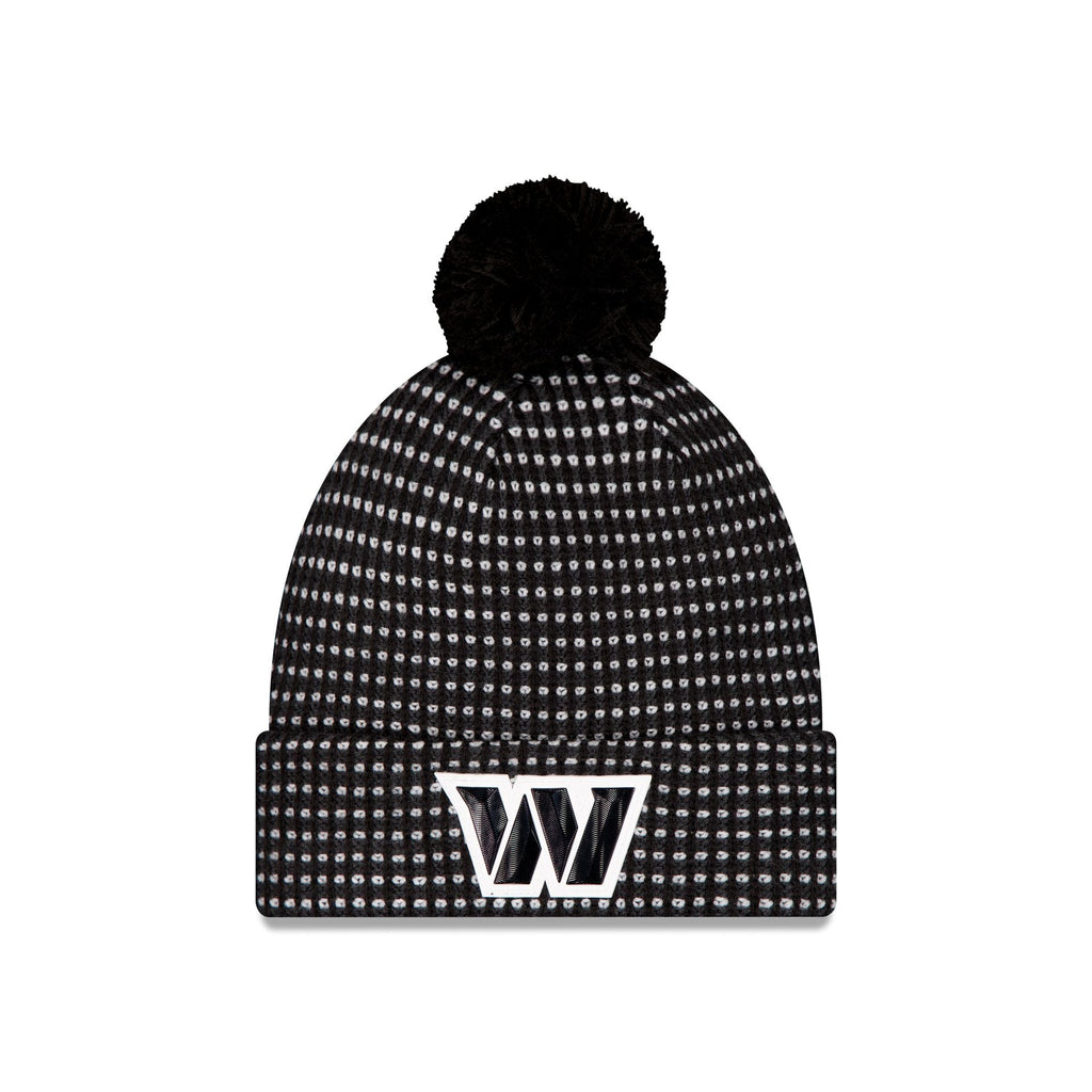 Washington Commanders 2026 Sideline Cold Weather Black Pom Knit Hat