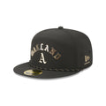 Athletics Gold Logo Rope Split Panel 59FIFTY Fitted Hat
