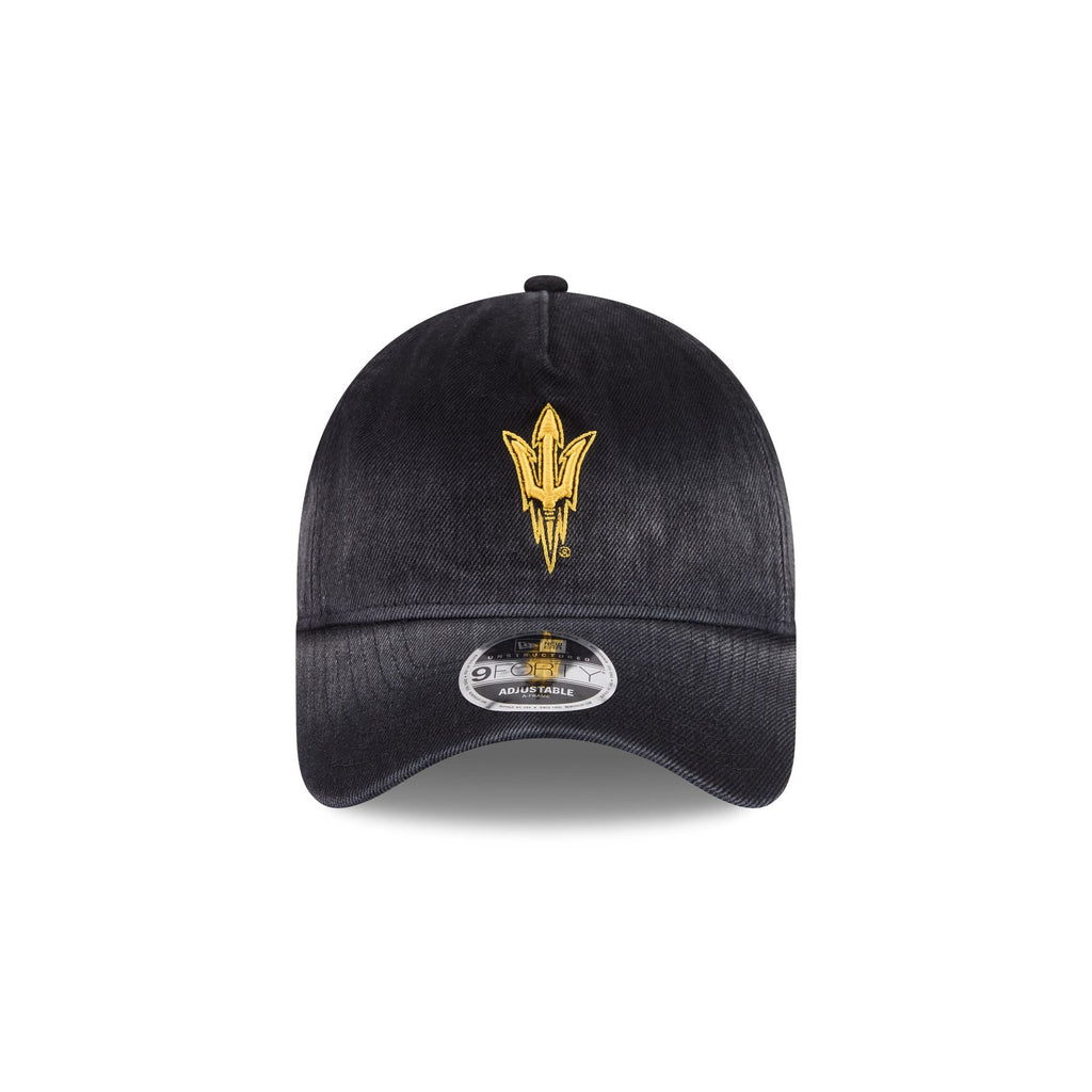 Arizona State Sun Devils Washed Black Denim 9FORTY A-Frame Unstructured Snapback Hat