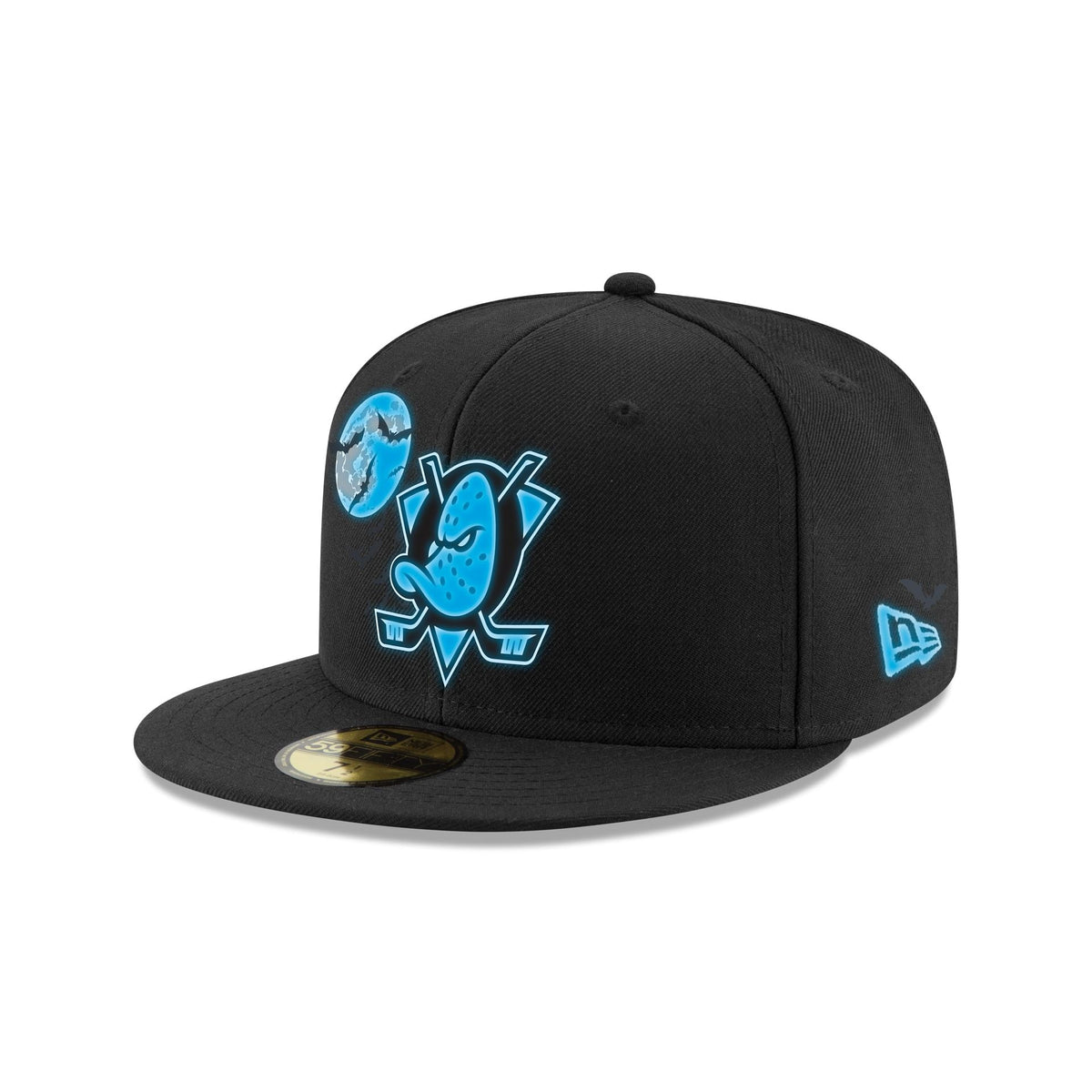 Anaheim Ducks Glow-in-the-Dark Bats 59FIFTY Fitted Hat