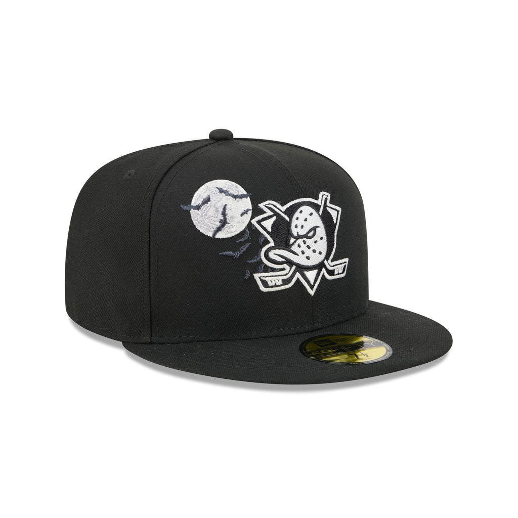 Anaheim Ducks Glow-in-the-Dark Bats 59FIFTY Fitted Hat