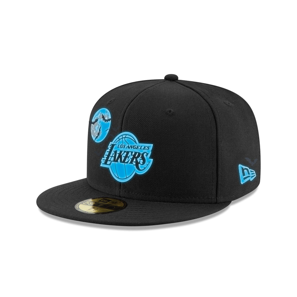 Los Angeles Lakers Glow-in-the-Dark Bats 59FIFTY Fitted Hat