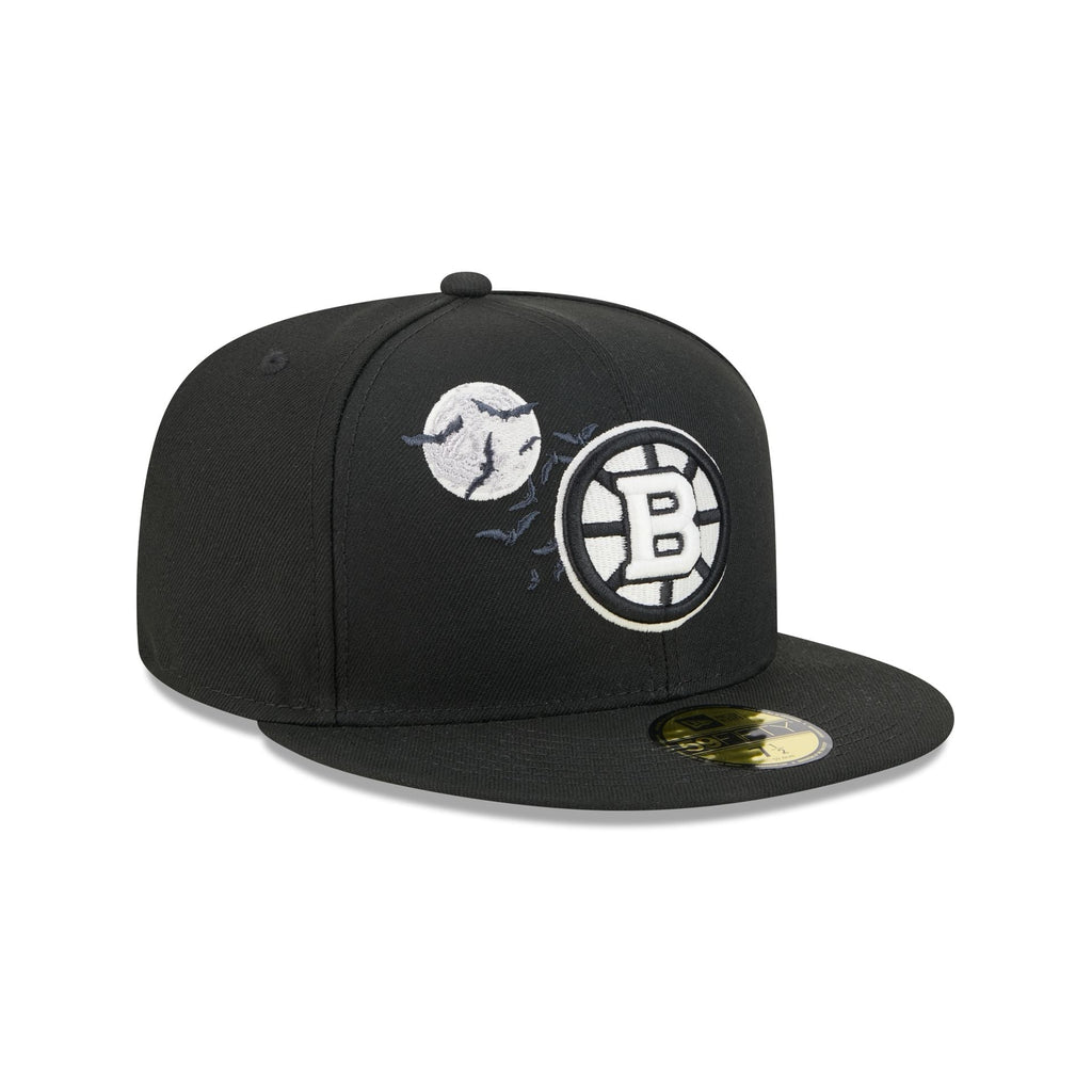 Boston Bruins Glow-in-the-Dark Bats 59FIFTY Fitted Hat