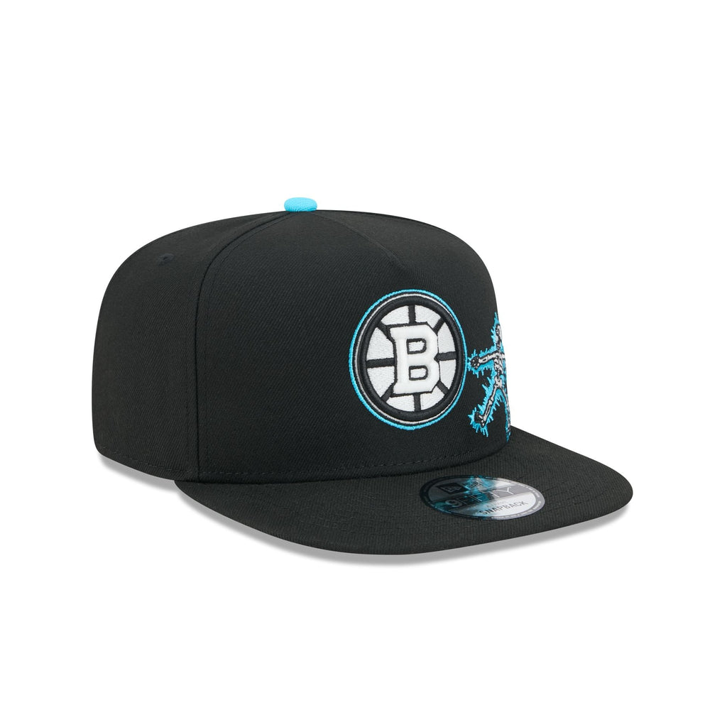 Boston Bruins Electric Shock Skeleton 9FIFTY A-Frame Snapback Hat