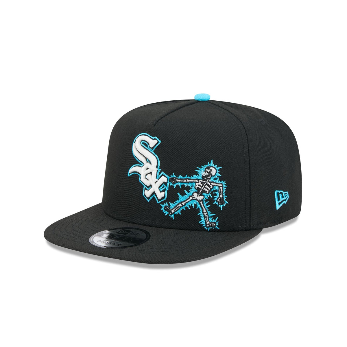 Chicago White Sox Electric Shock Skeleton 9FIFTY A-Frame Snapback Hat