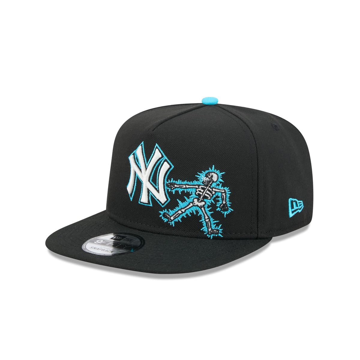 New York Yankees Electric Shock Skeleton 9FIFTY A-Frame Snapback Hat