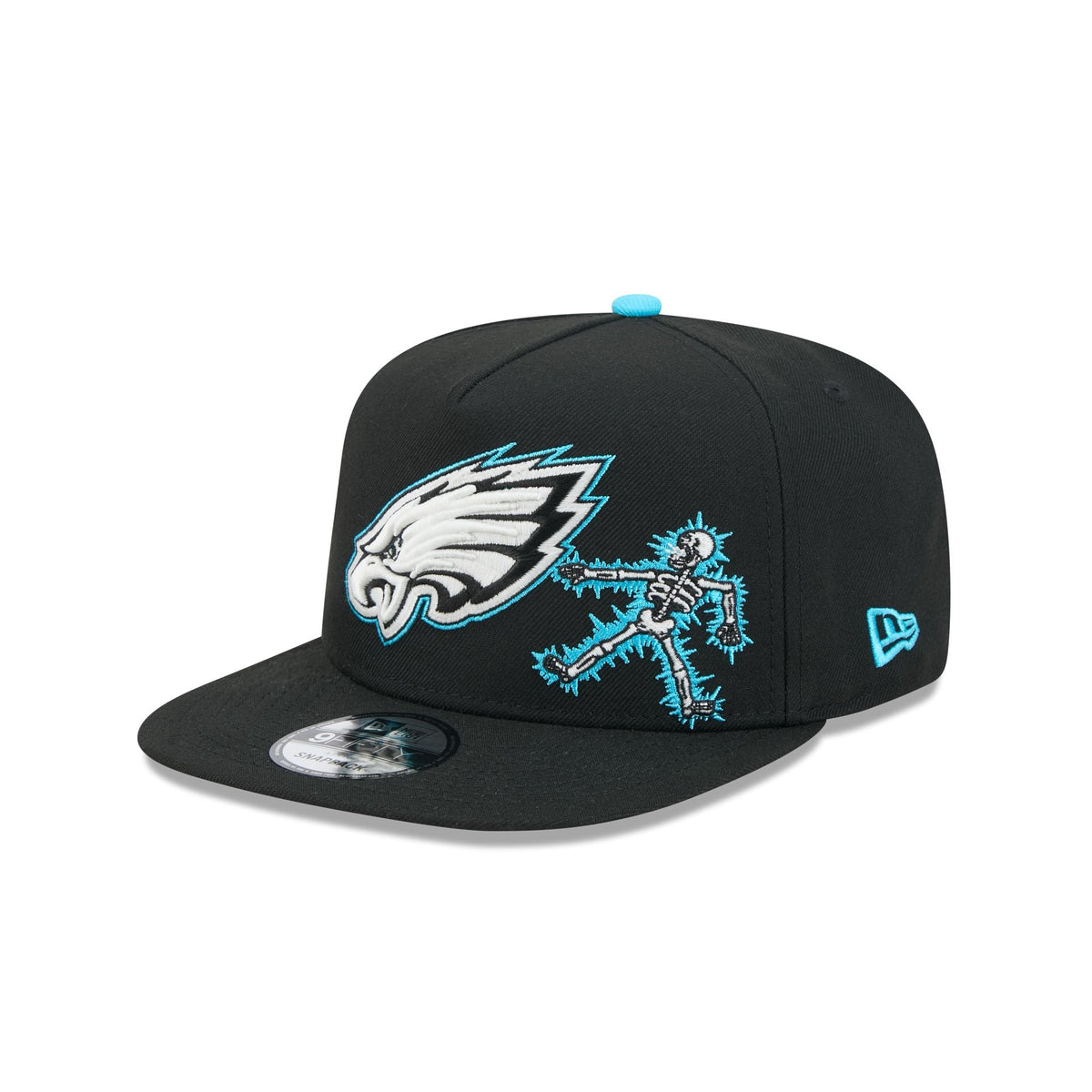 Philadelphia Eagles Electric Shock Skeleton 9FIFTY A-Frame Snapback Hat