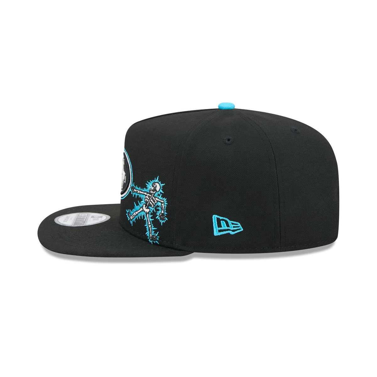San Francisco 49ers Electric Shock Skeleton 9FIFTY A-Frame Snapback Hat