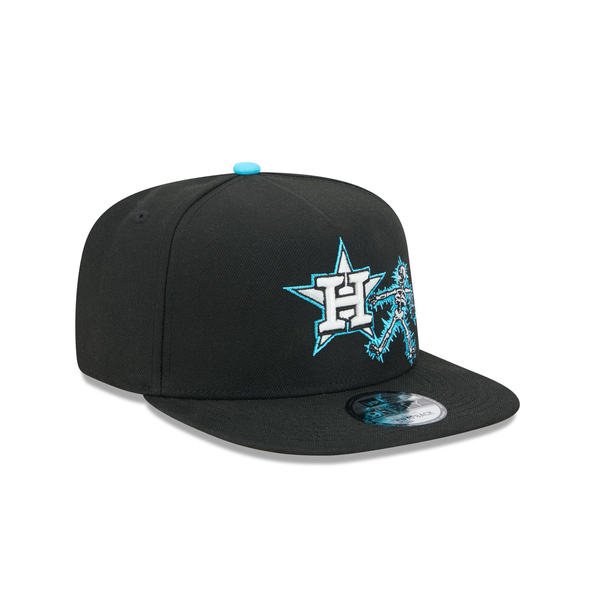 Houston Astros Electric Shock Skeleton 9FIFTY A-Frame Snapback Hat