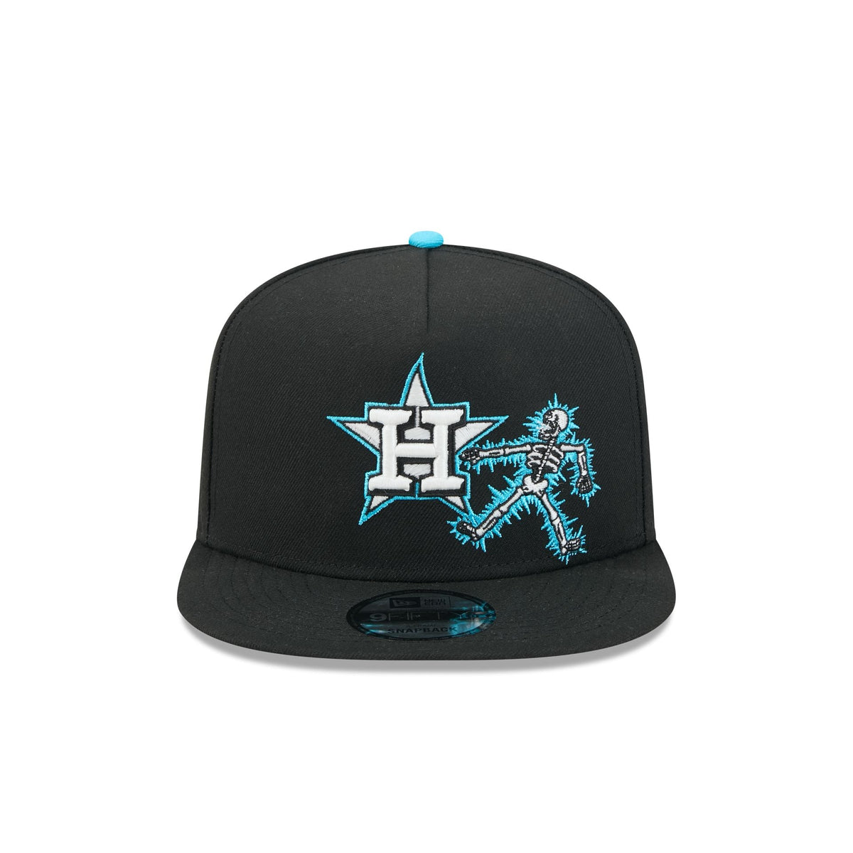 Houston Astros Electric Shock Skeleton 9FIFTY A-Frame Snapback Hat
