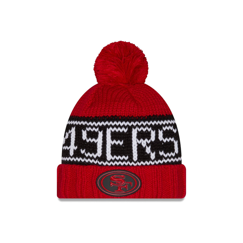 San Francisco 49ers 2026 Sideline Cold Weather Women's Pom Knit Hat