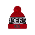 San Francisco 49ers 2026 Sideline Cold Weather Women's Pom Knit Hat
