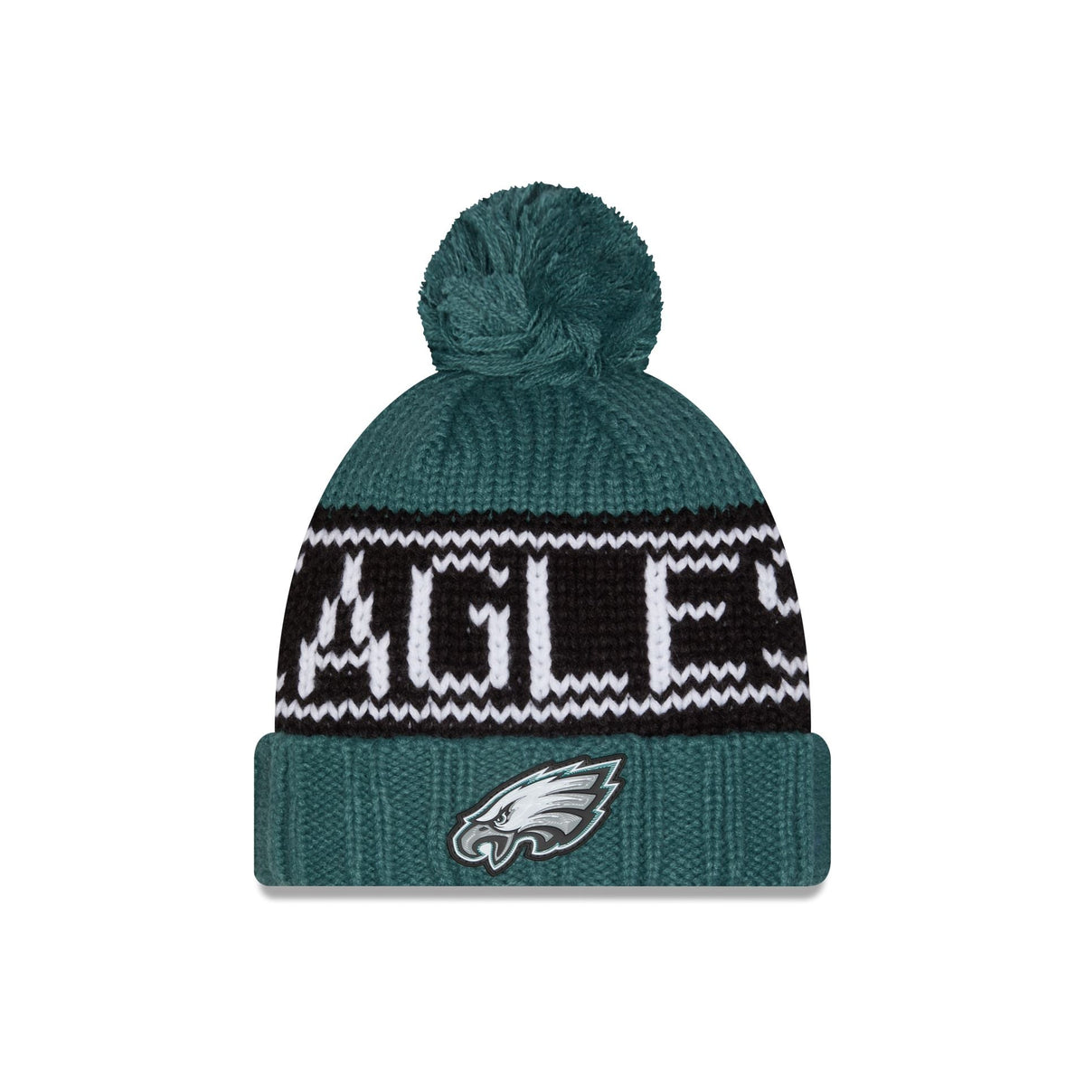 Philadelphia Eagles 2026 Sideline Cold Weather Women's Pom Knit Hat
