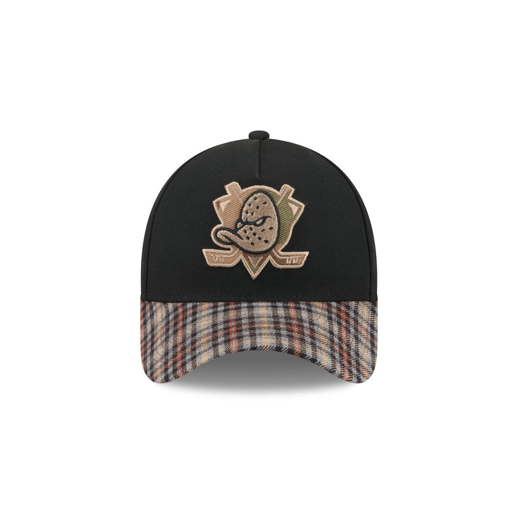 Anaheim Ducks Fall Plaid Visor 59FORTY A-Frame Fitted Hat