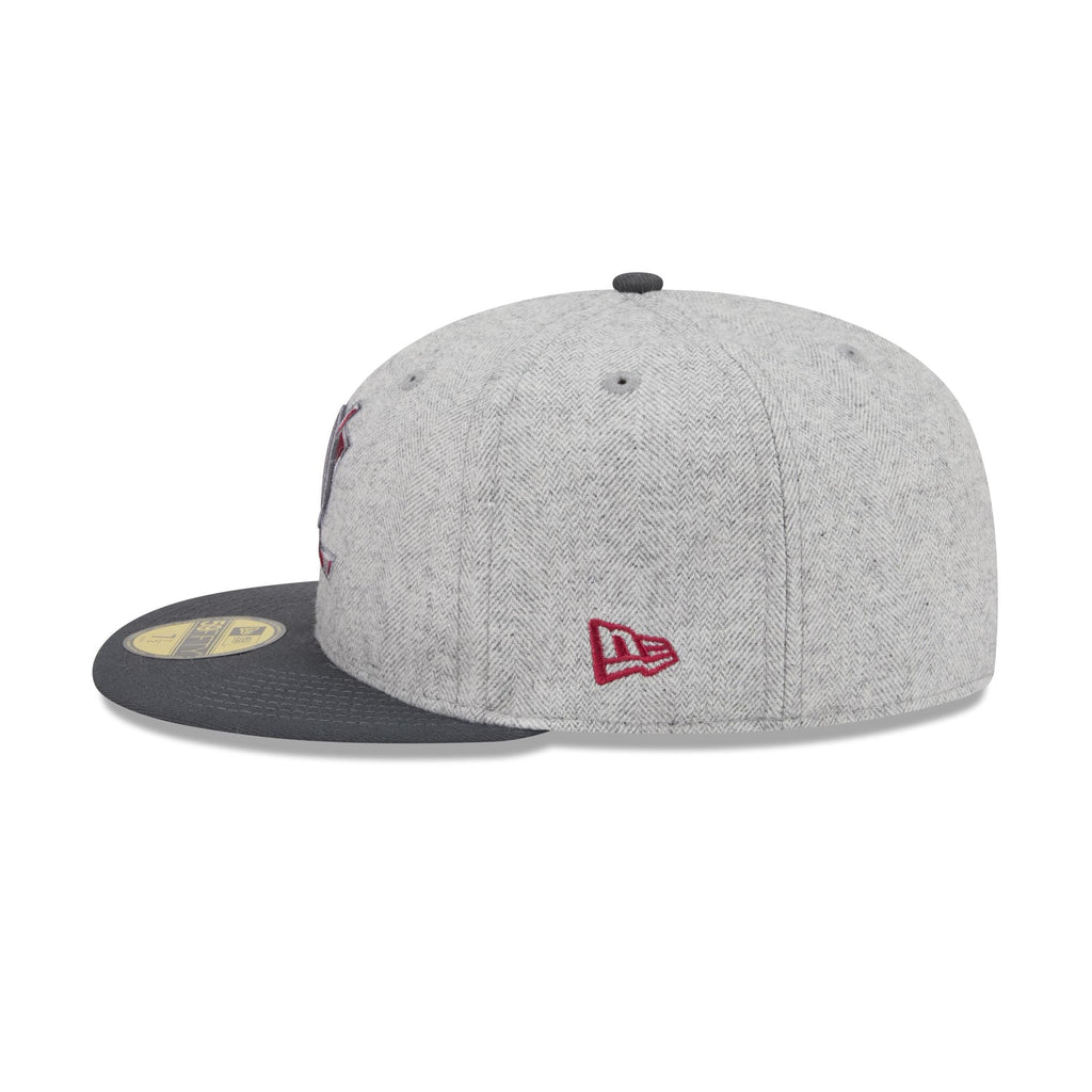 Anaheim Ducks Gray Herringbone 59FIFTY Fitted Hat