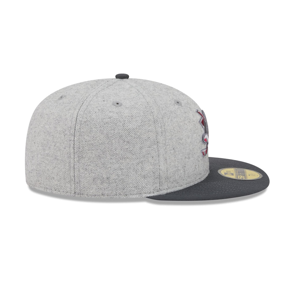 Anaheim Ducks Gray Herringbone 59FIFTY Fitted Hat