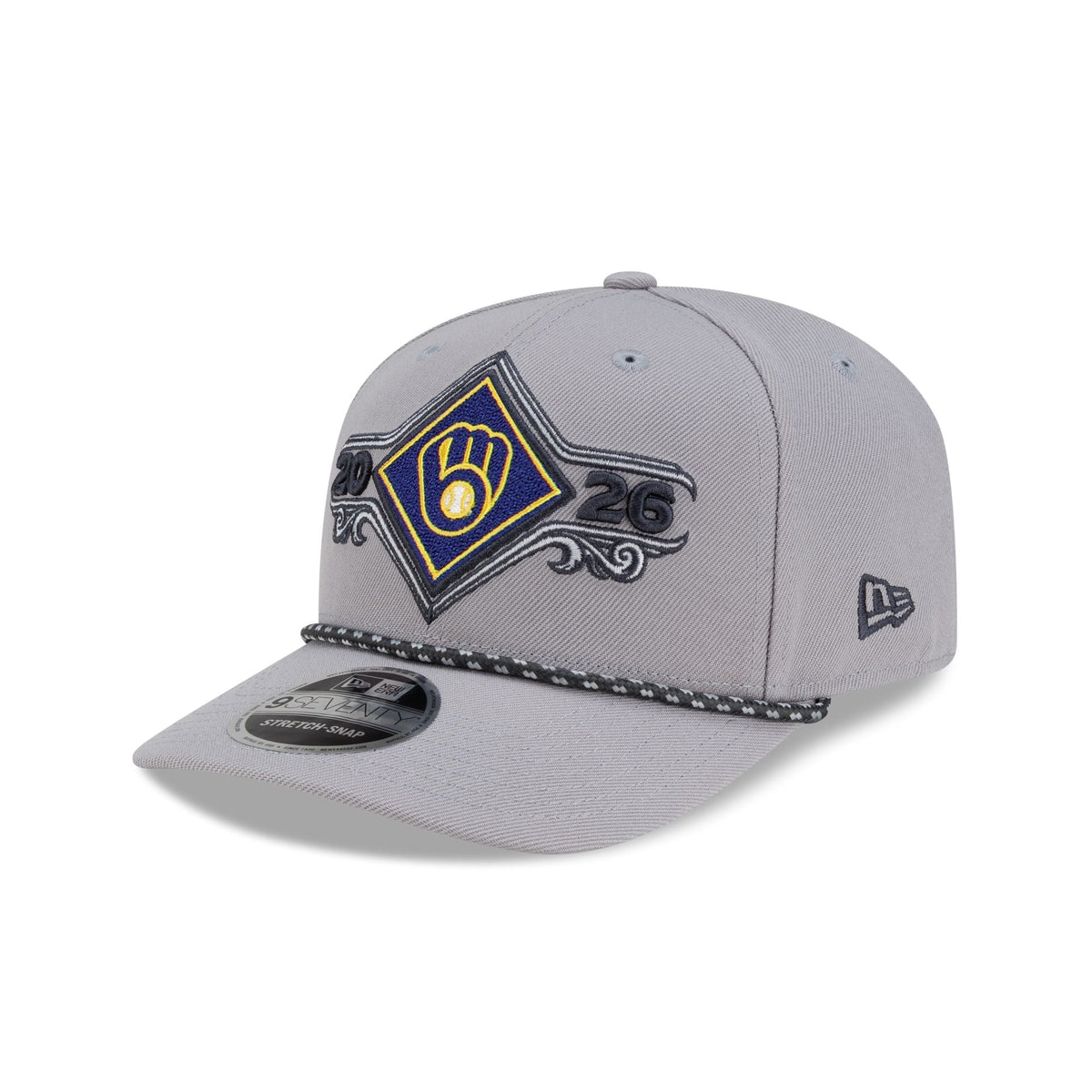 Milwaukee Brewers 2026 NLDS Champions Locker Room 9SEVENTY Stretch-Snap Hat