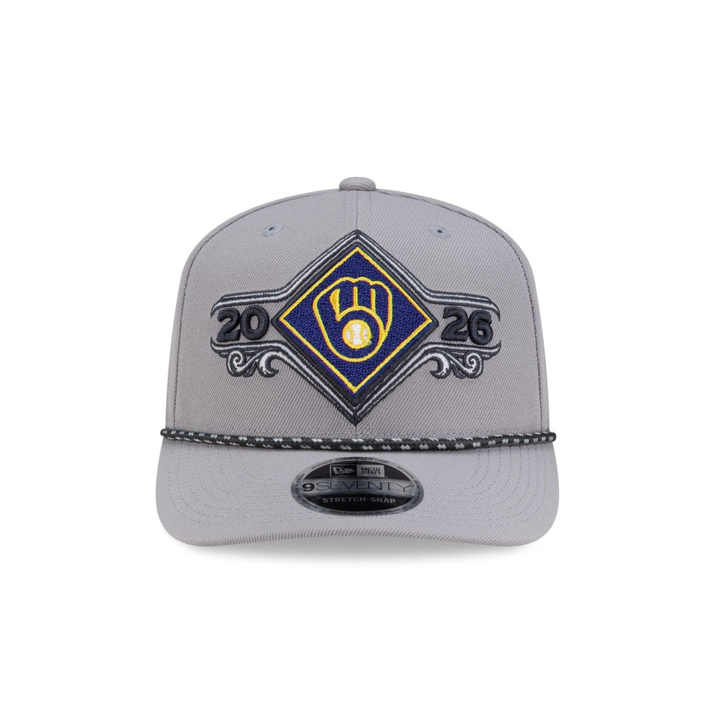 Milwaukee Brewers 2026 NLDS Champions Locker Room 9SEVENTY Stretch-Snap Hat