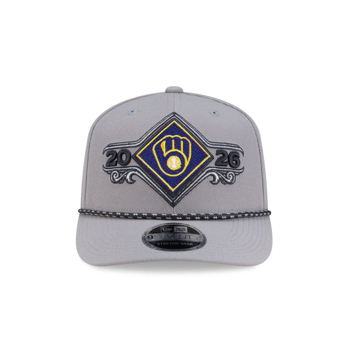 Milwaukee Brewers 2026 NLDS Champions Locker Room 9SEVENTY Stretch-Snap Hat