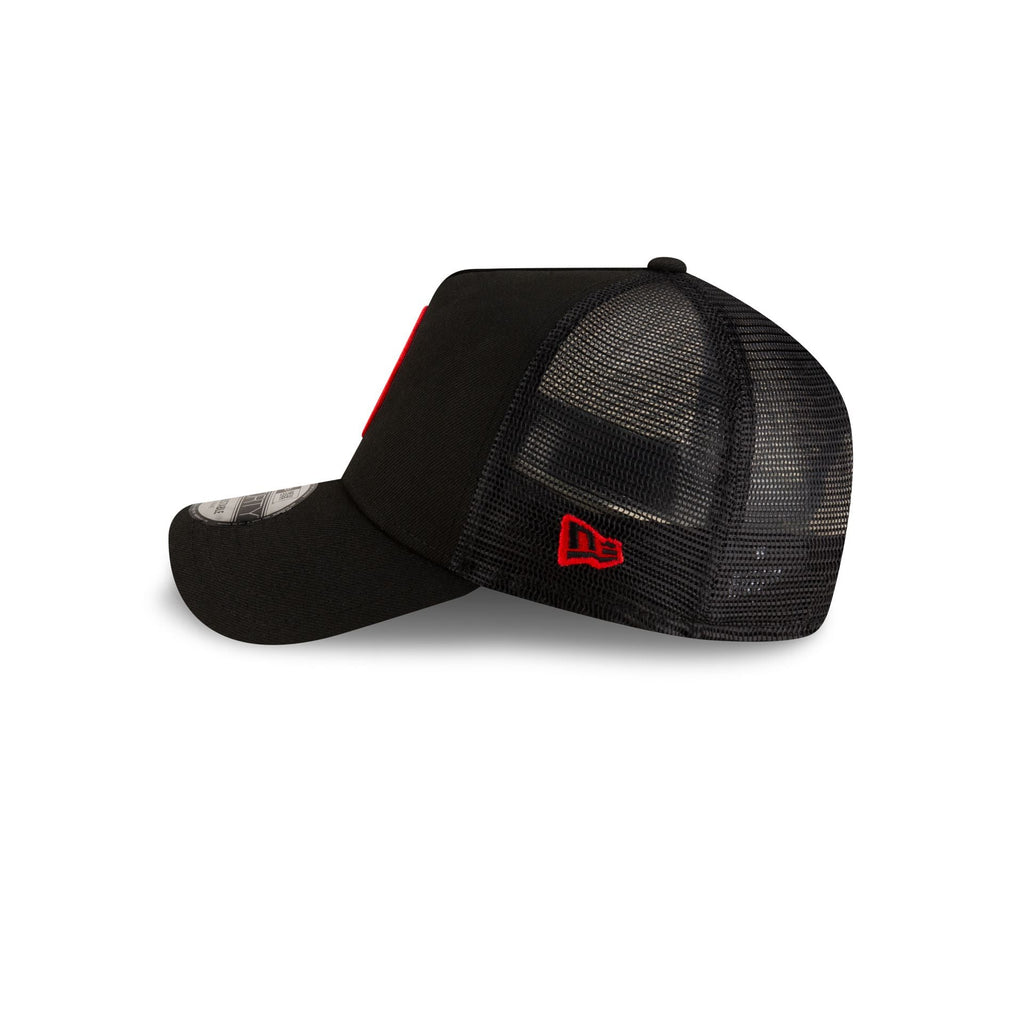 AC Milan Black 9FORTY A-Frame Trucker Hat