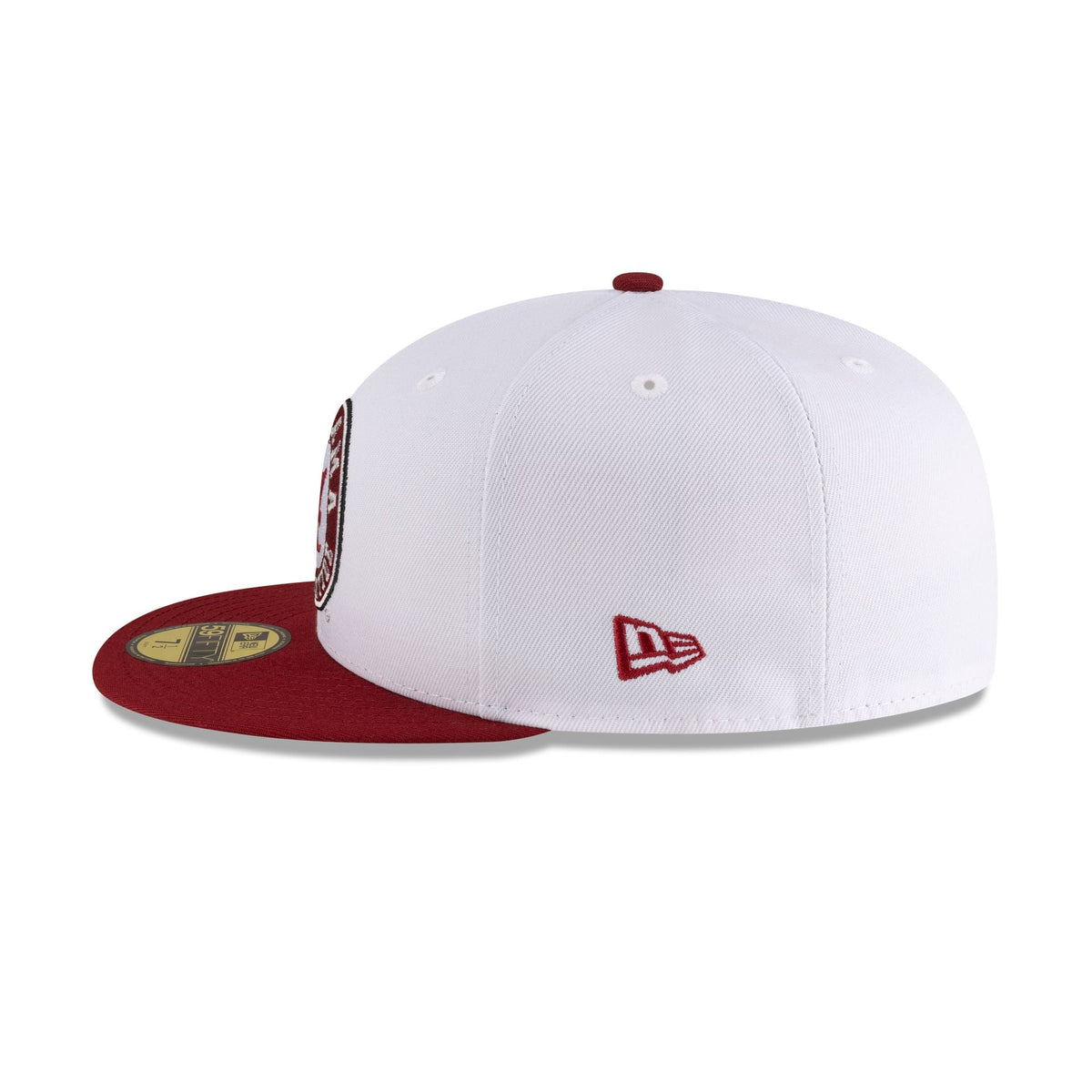 Alabama Crimson Tide White 59FIFTY Fitted