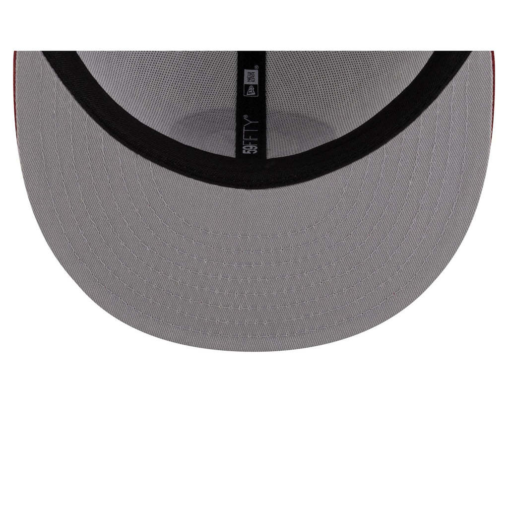 Alabama Crimson Tide White 59FIFTY Fitted
