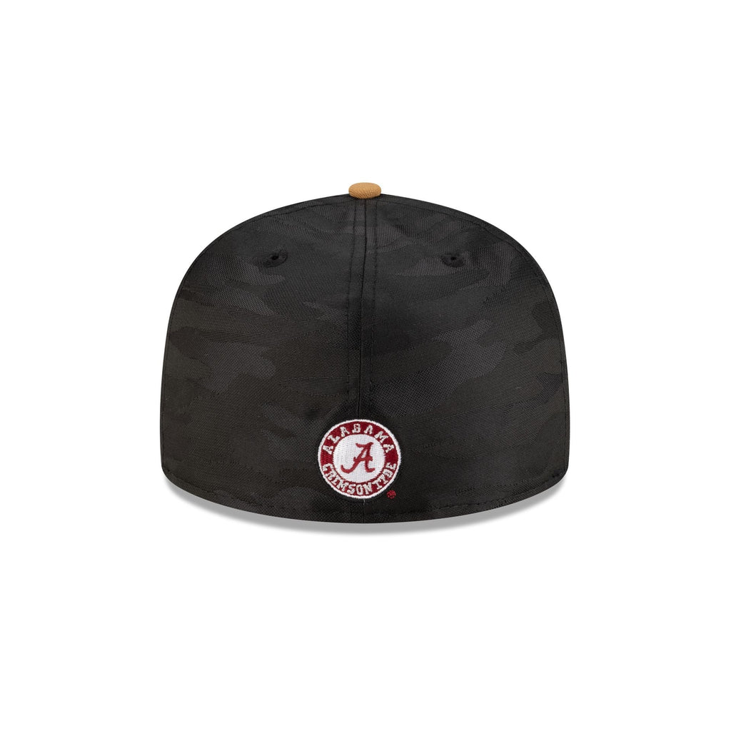 Alabama Crimson Tide Black Tonal Wheat 59FIFTY Fitted Hat
